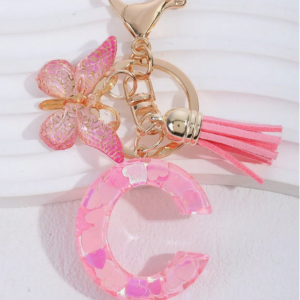Resin Keychain Letter - C