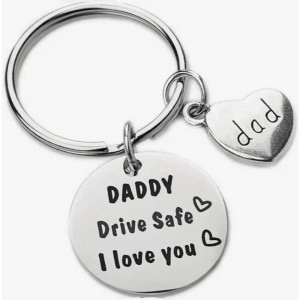 Street Dad Gift Drive Safe Keychain 