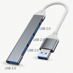 USB splitter 3.0 aluminum alloy HUB hub high-speed 4-port USB 