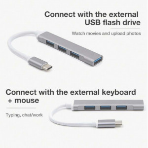 Type-C To 4 Port USB 3.0/2.0 Docking Station 
