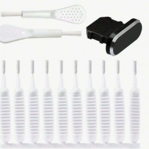 13PCS Mobile Phone Speaker Dust Removal Cleaner Tool & Silicone Dust Plug Type Iphone 