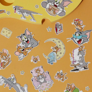 83Pcs TOM & JERRY Cute Cartoon Pattern Sticker Pack