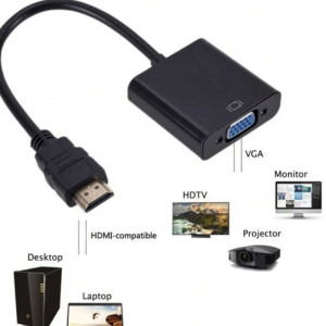 1080 P HDMI To VGA  With Audio Power Supply 
