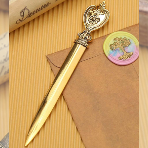 1pc Vintage Design Random Letter Opener-Gold