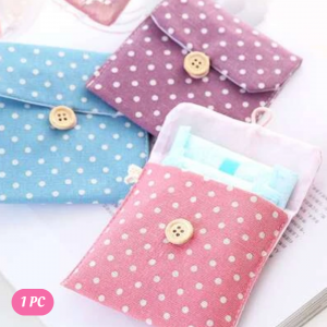  Polka Dot Pattern Button Decor Random  Mini Bag Multi Uses