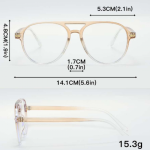  1pc Women's Multi-color Glasses Korean Trendy Frame 
