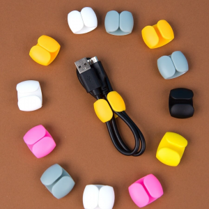 10pcs Random Color Data Cable Organizer