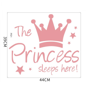 Kids Crown Print Wall Sticker