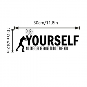 Slogan Graphic Wall Sticker