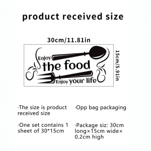 Slogan Graphic Wall Sticker