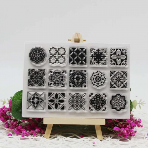 1 Package Silicone Graphic Print Stamp 