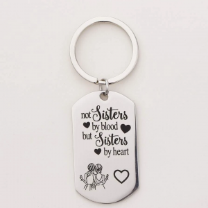 Slogan Graphic Keychain