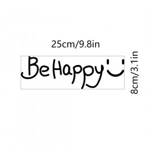 1pc Expression & Slogan Graphic Wall Sticker