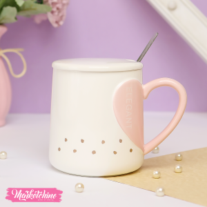 ceramic mug - elegant white