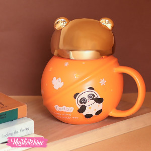 Ceramic Mug-Orange Panda 