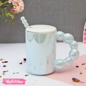 ceramic mug -blue