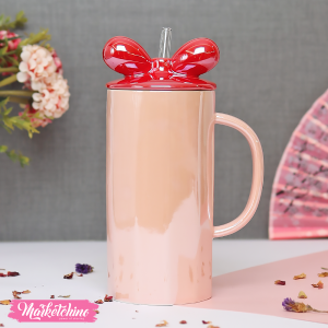 Ceramic Mug-Pink Ribbon 