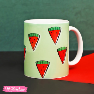 Printed Mug-Mint Green Water Melon