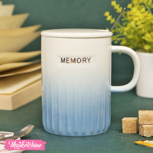 Ceramic Mug-light Blue  Memory