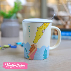 Ceramic Mug-Girafe 