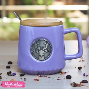 Ceramic Mug-Purple Deer 
