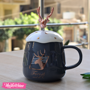 Ceramic Mug-Gray Deer