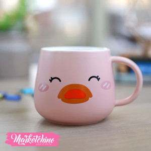Ceramic Mug-Pink Duck