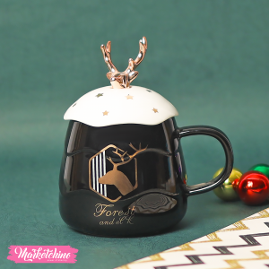 Ceramic Mug-Black Deer