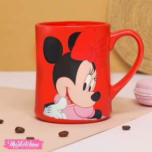 Ceramic Mug-Red Minnie Mouse
