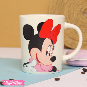Ceramic Mug-White Minnie Mouse