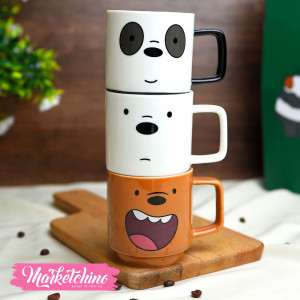 Set OF 3 Ceramic Mug- We Bare Bears 