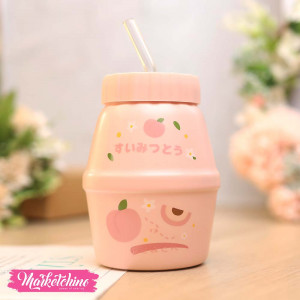 Ceramic Jar Mug-Peach