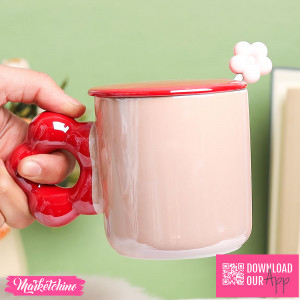 3D Ceramic Mug - Pastel Flower 