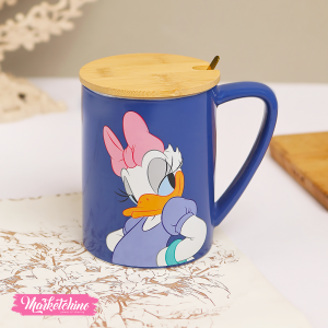 Ceramic Mug-Blue Daisy Duck