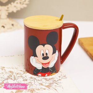 Ceramic Mug-Brown Mickey Mouse