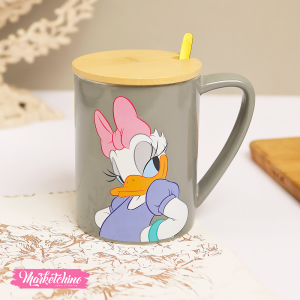 Ceramic Mug-Gray Daisy Duck