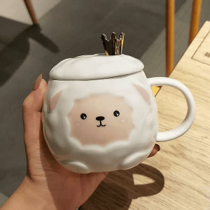 Ceramic Mug-White Sheep 