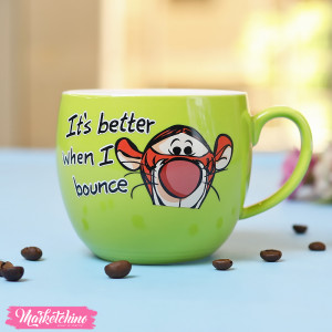 Ceramic Mug-Green Tiger 