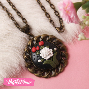 Necklace-Polymer Clay-Black