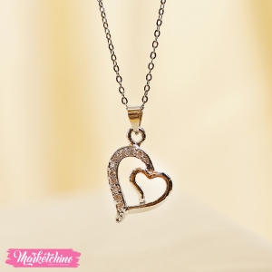 Platinum Necklace-Heart