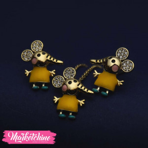Set Of Earring&Necklace-Mouse