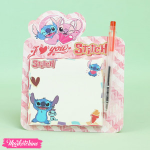 Sticky Note With Pen - Stitch & Angle