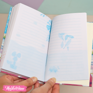 NoteBook With Lock-Light Blue Girl ( 5 A )