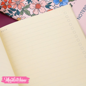 Notebook-Flower-Mint Green