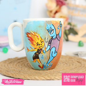 Painted Ceramic Mug 