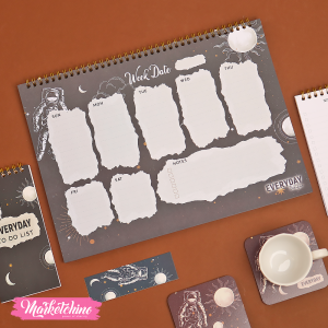 5Pcs OF Desk Planner-Astronaut