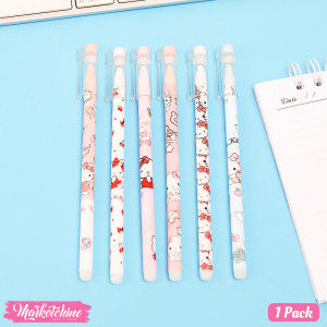 1Pack For 12Pcs Of Pens Dry Ink - Kitty 