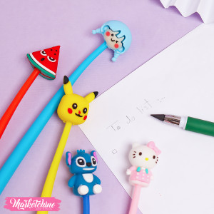 1Pc Random Of Soft Rubber Pencil - Girl
