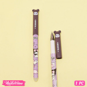 Erasable Gel Pen with Eraser 0.5mm / Random - Kuromi