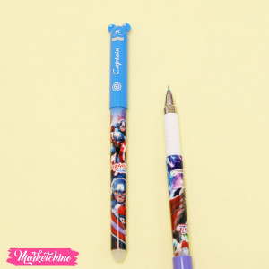 Erasable Gel Pen with Eraser 0.5mm - Spiderman